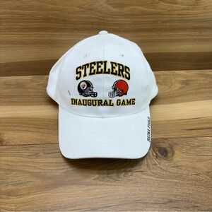 Rare Vintage Steelers Inaugural Game White Cap